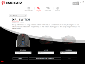 Picture of Mad Catz B.A.T. Software DPI Key Binding