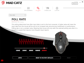 Picture of Mad Catz B.A.T. Software Poll Rate